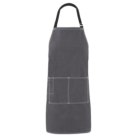 Deltaplus Butcher Bib Apron, City Market, CM8, Heather Gray 83473
